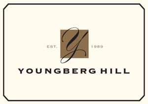 Logo for Youngberg Hill, established 1989, featuring a stylized cursive Y inside a brown square on a cream background.